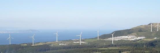 風力発電施設の写真