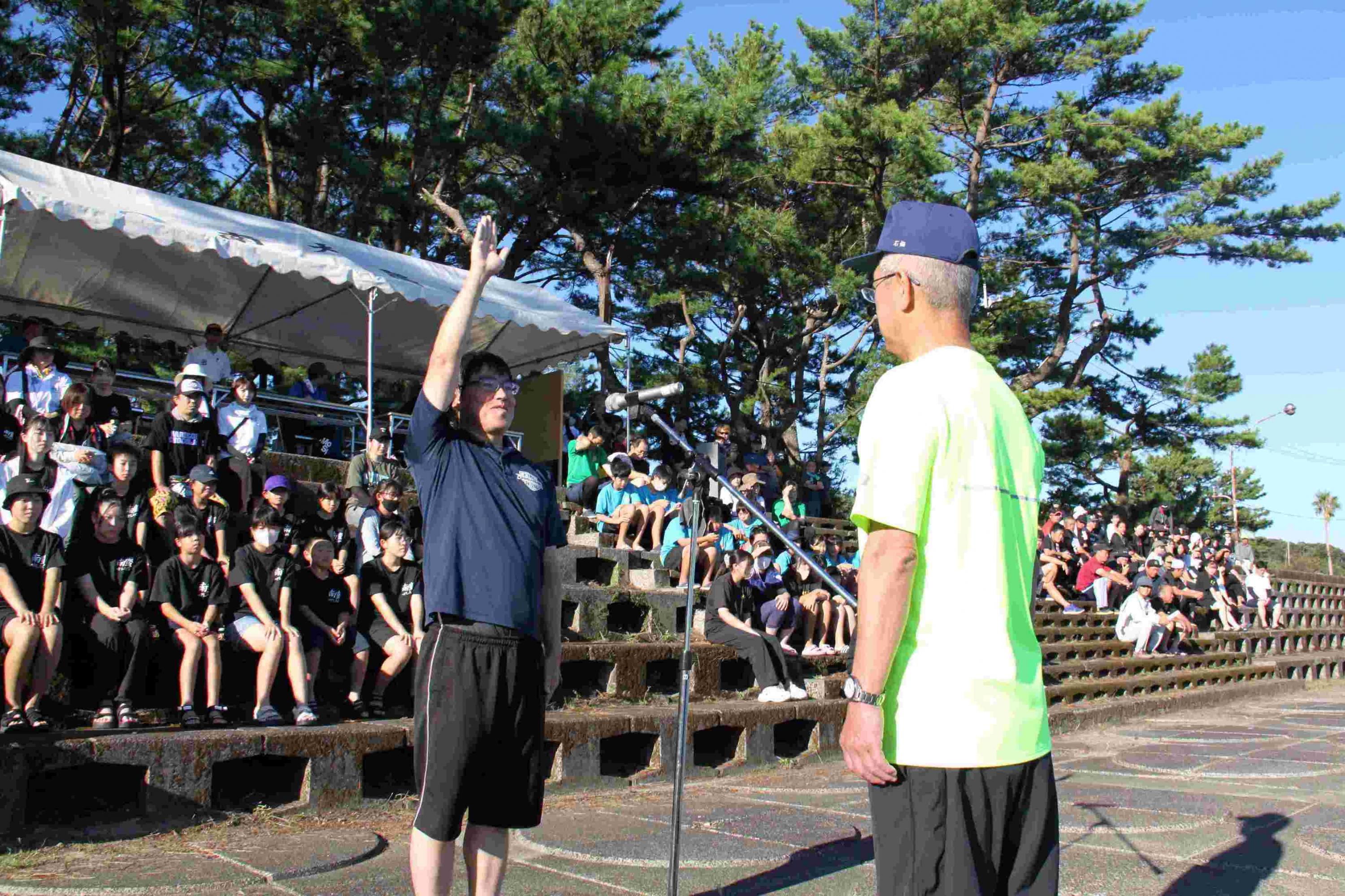 選手宣誓のようす